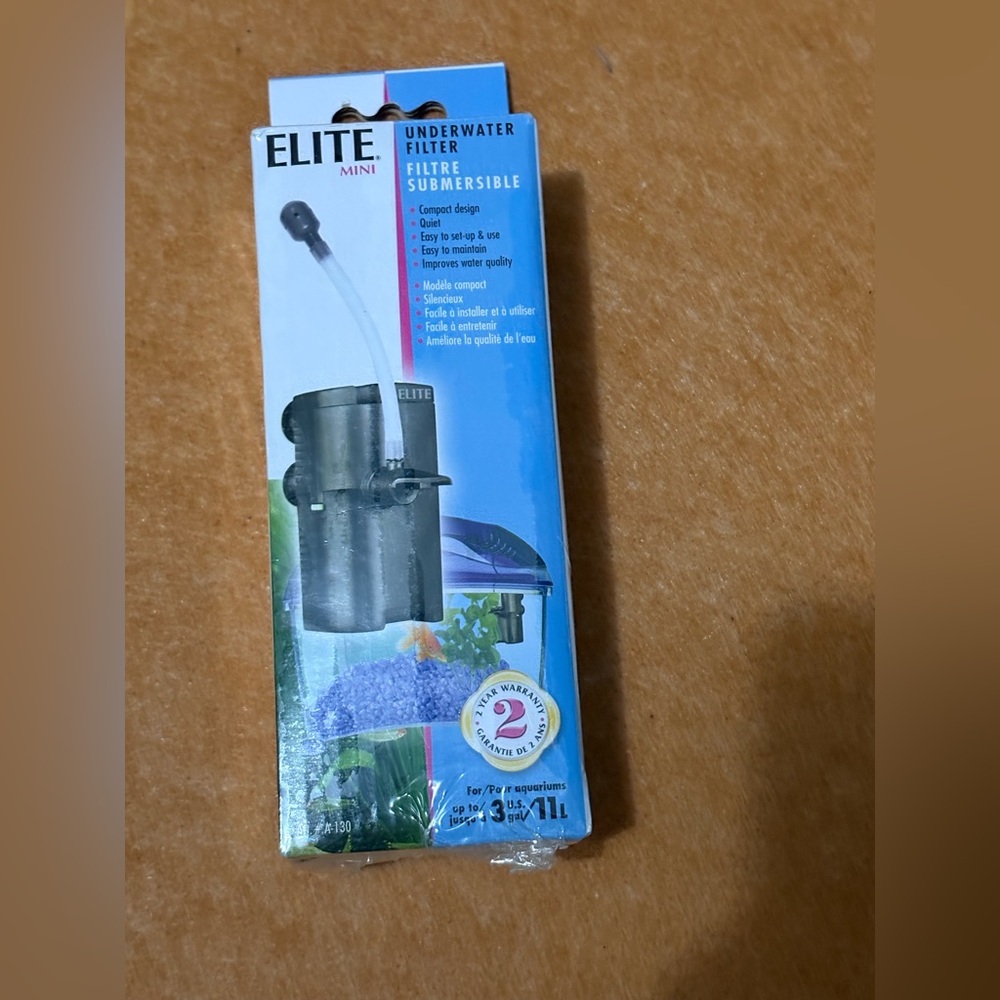 Elite Underwater Mini Filter - 3 Gallon Tank - Picture 2 of 2